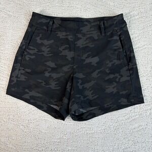 Women's SPANX XS Sunshine Shorts Black Camo Tummy Control